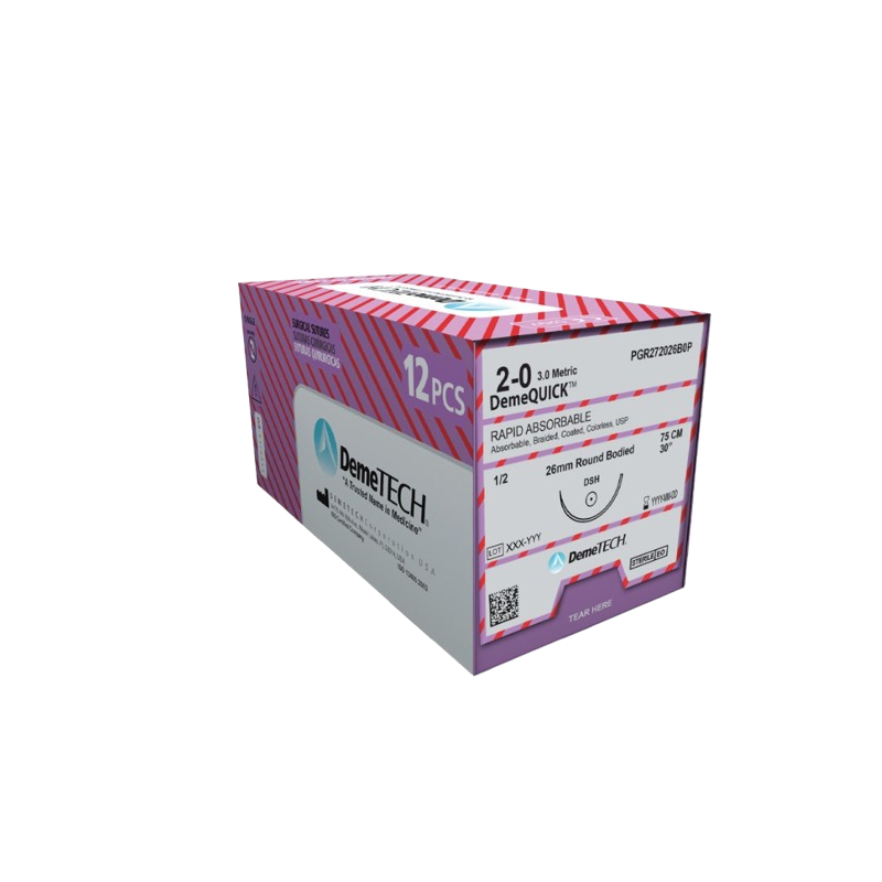 DemeQUICK: absorbable PGA rapid suture