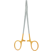 Needle holders with TC, CRILE-WOOD, 15 cm, curved