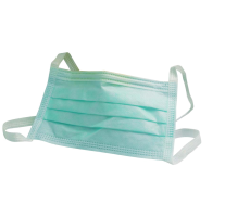 Masks with straps, blue hypoallergenic