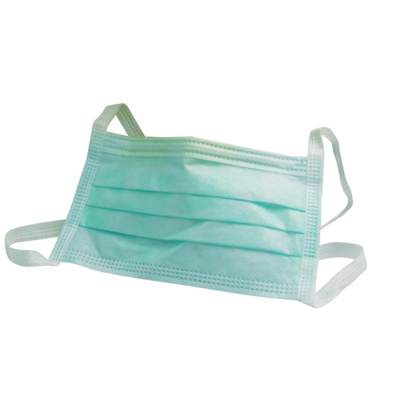 Masks with straps, blue hypoallergenic