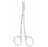 Gum scissors, LA-GRANGE, 11,5 cm, sharp-sharp, S-shape